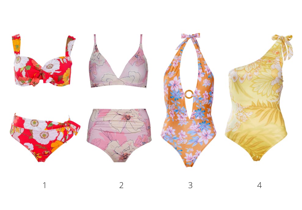Blomstrete badetøy for voksne kvinner blomstrete bikinier